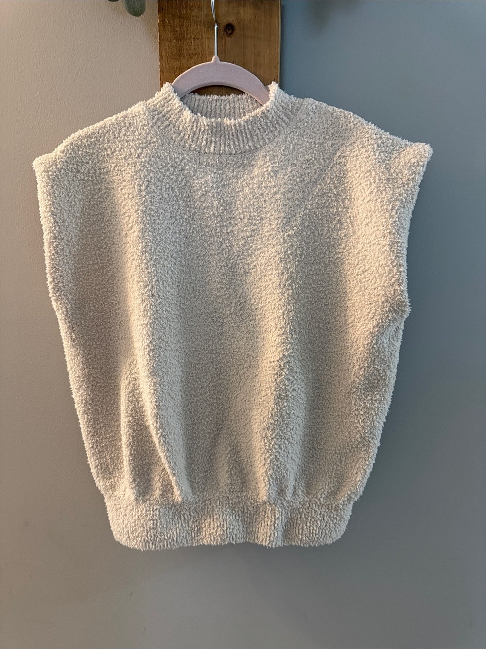 SHEIN Soft & Fuzzy Sleeveless Top, M/6